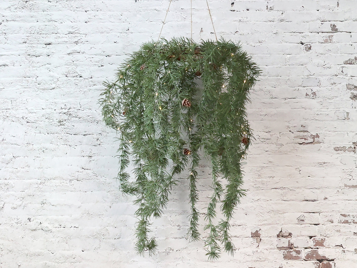 LED Hanging Pine Garland