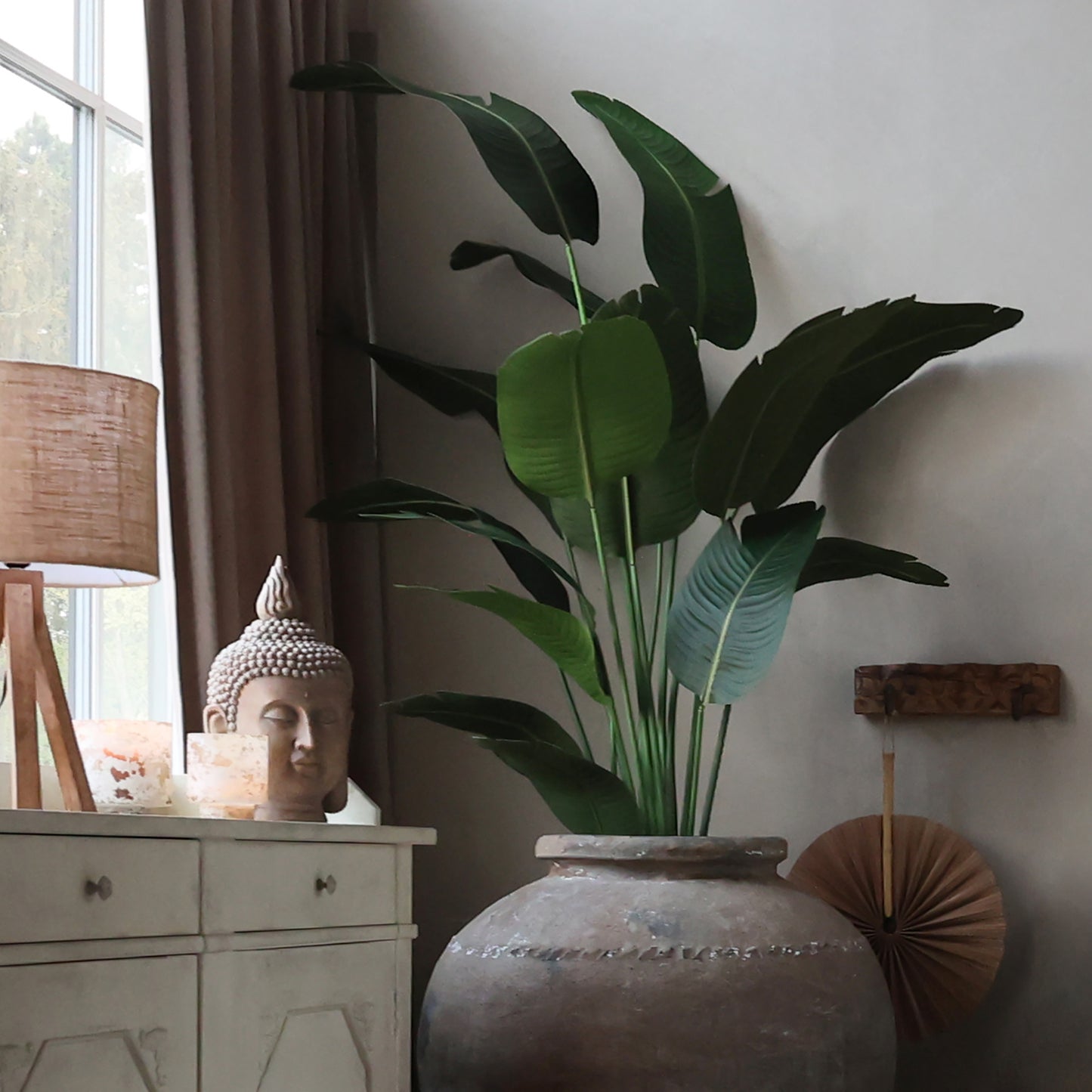 Faux Strelitzia Plant - 6.7ft