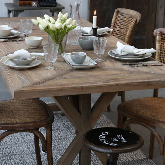 Recycled French Wood Dining Table - 200cm