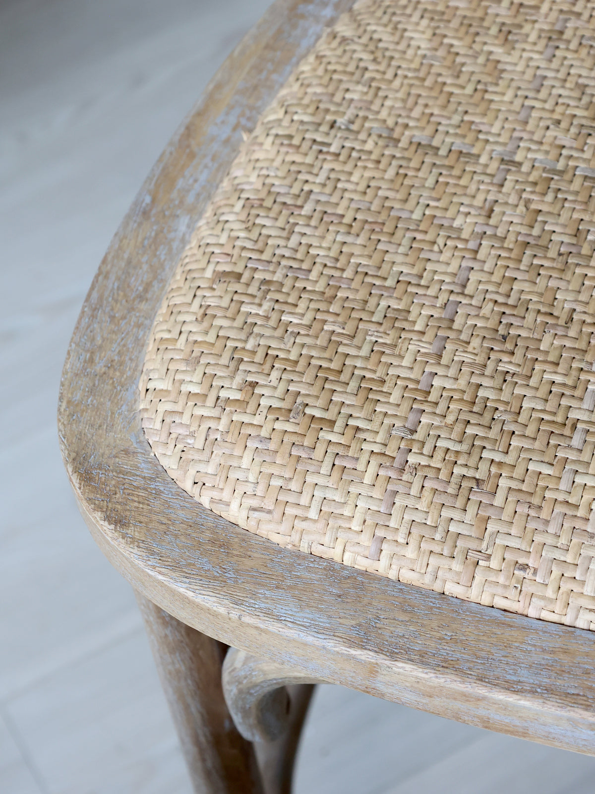 French wicker counter stool / chair