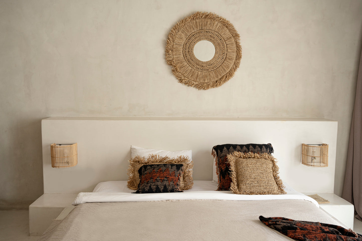 Oh My Gee Cushion Cover - Black Orange 40 x 40cm