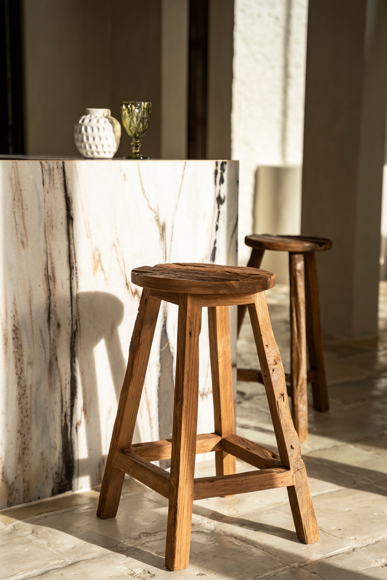 The Shibori Bar Stool