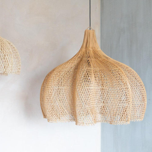 Extra Large rattan light shade – Whipped Pendant Natural 80cm - Flo & Joe