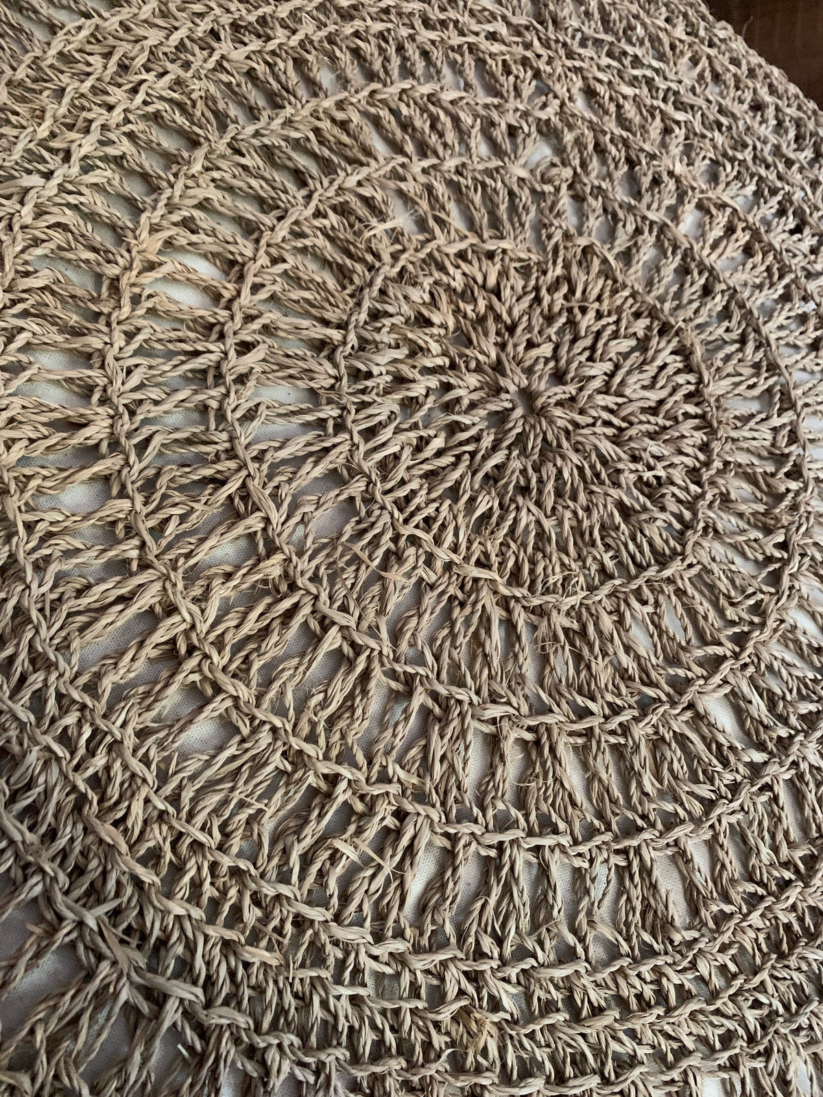 Natural seagrass pouffe 60 flo & joe