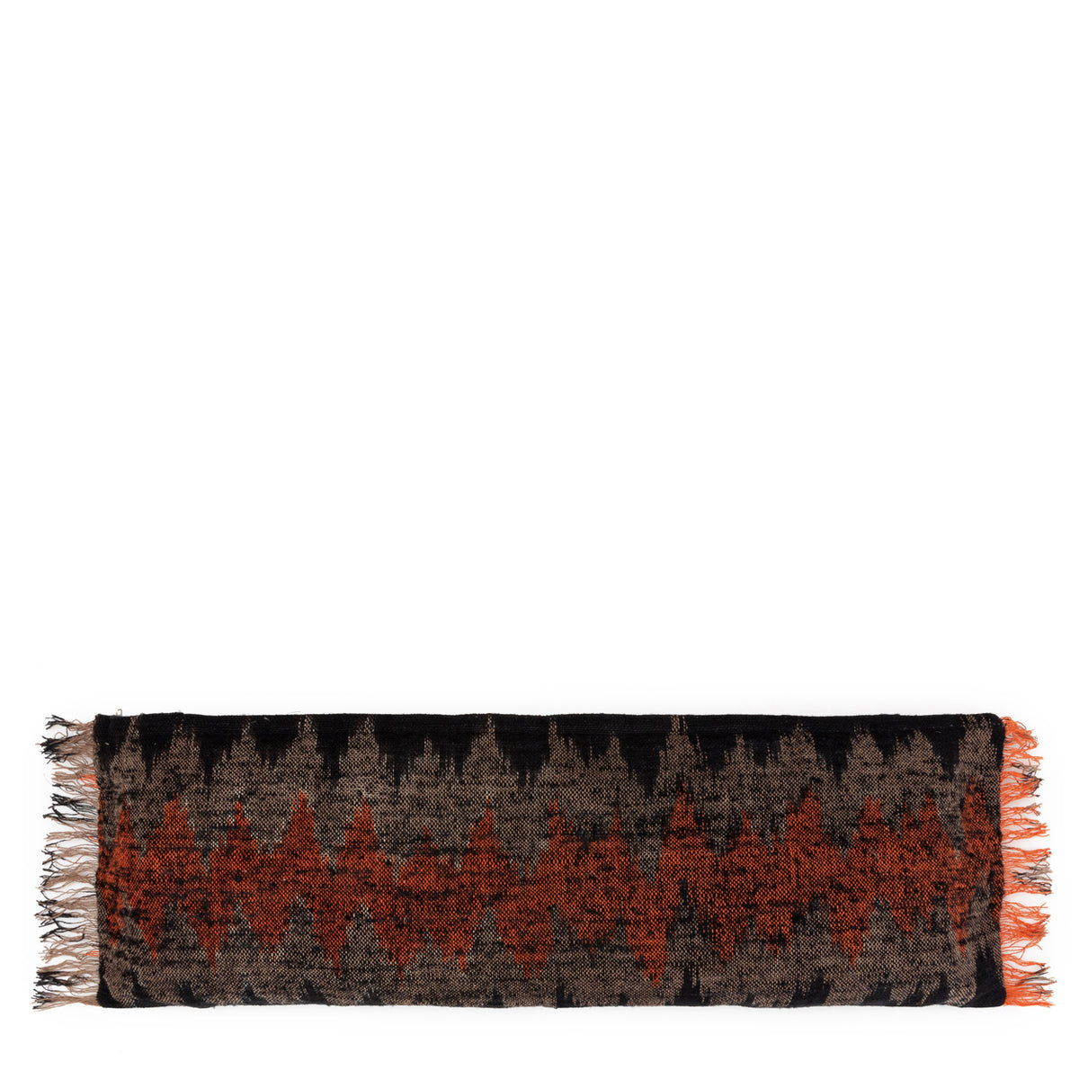 Oh my gee cushion cover black orange 100 x 35 cm flo & joe