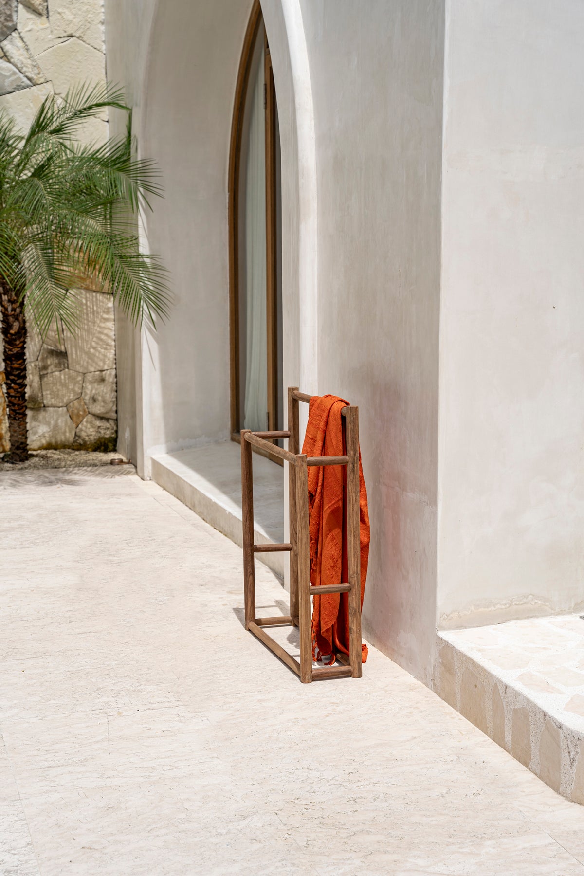 Rustic towel stand flo & joe