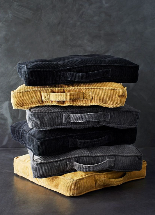 Black Corduroy Seat Pad
