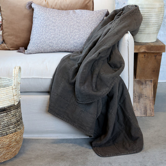 Stonewashed Cocoa Quilt-Decor-Flo & Joe