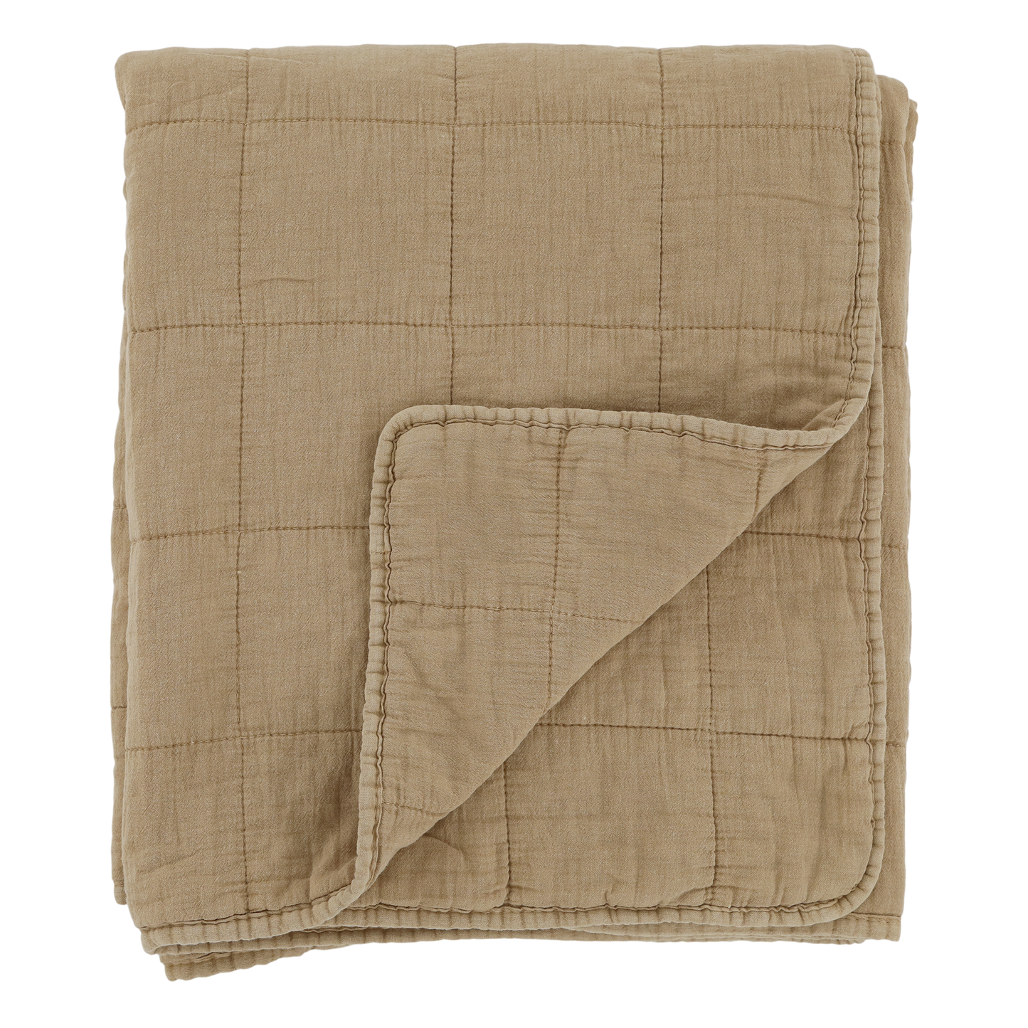 Stonewashed Mustard Quilt - Flo & Joe