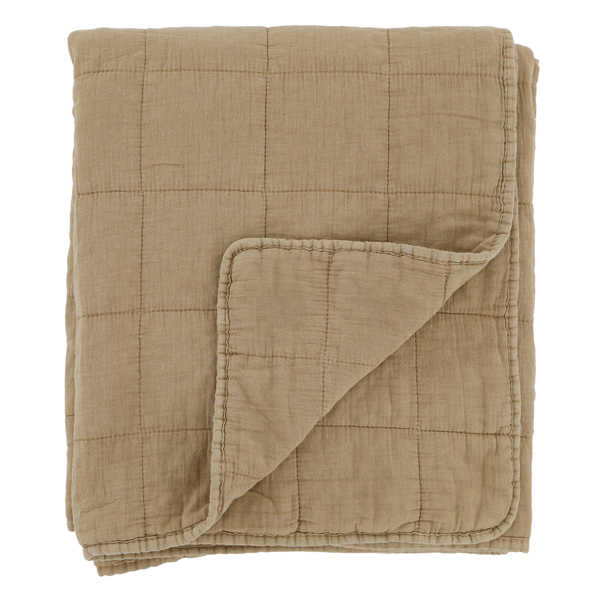 Stonewashed mustard quilt flo & joe