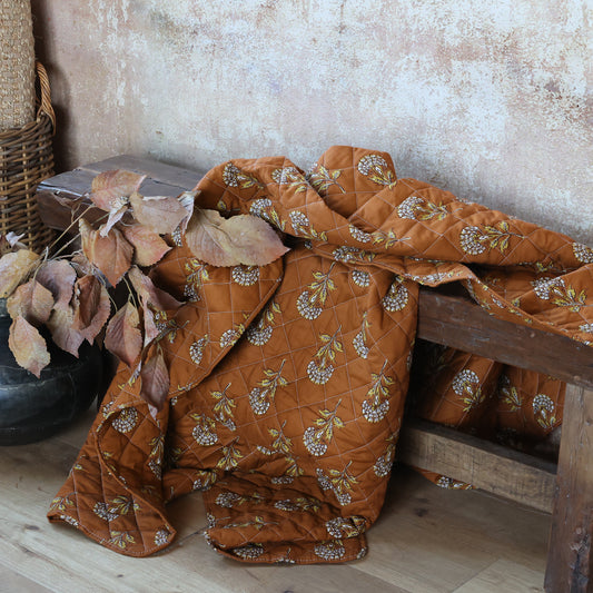 Terracotta Print Quilt - Flo & Joe