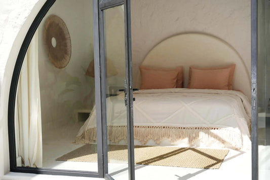 The Berber Bed Throw - Natural - Flo & Joe