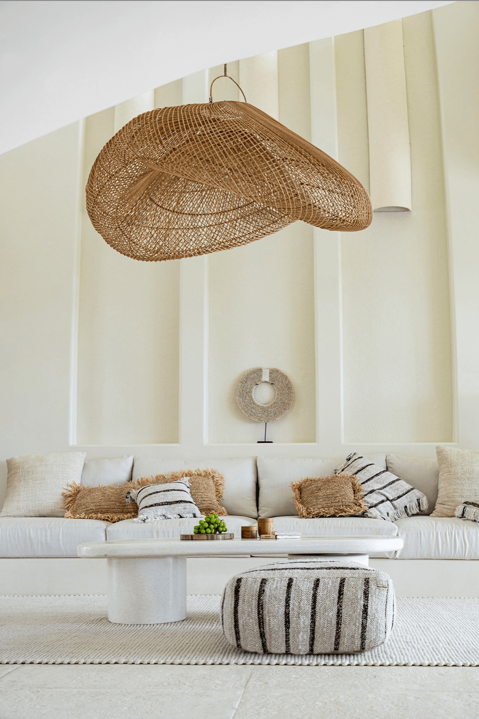 The cloud pendant natural xxl 120cm flo & joe