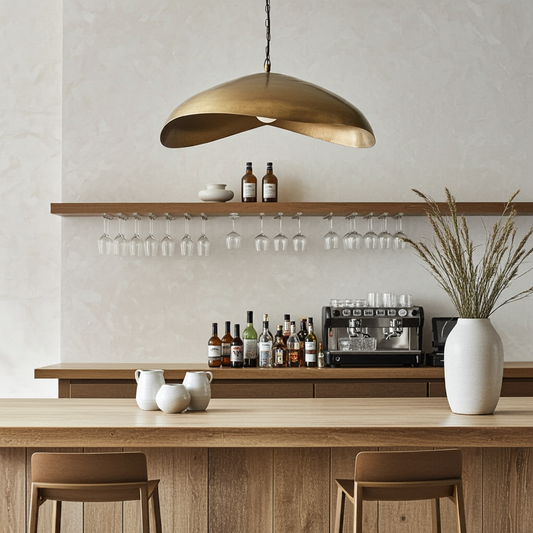 The Fortune Cookie Brass Pendant - XL-Lighting-Flo & Joe