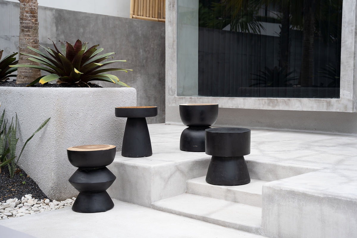 The karbun table black natural flo & joe