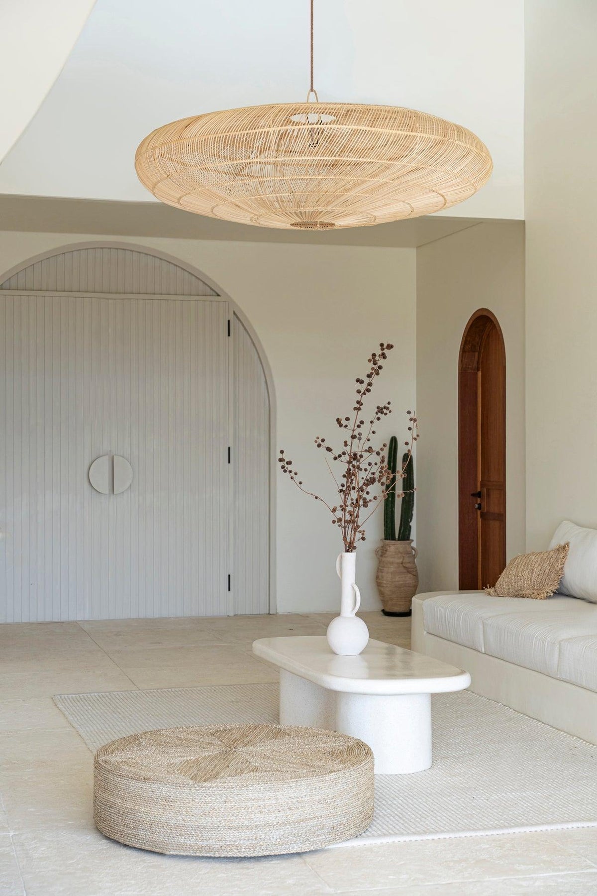 The macaron natural pendant light xl flo & joe