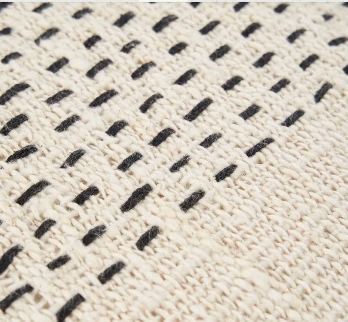 The misty cushion cover natural black flo & joe