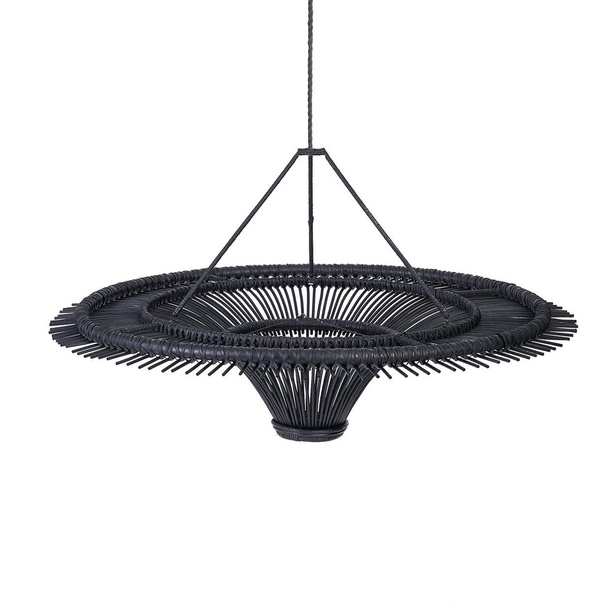 The sky pendant black 110cm flo & joe