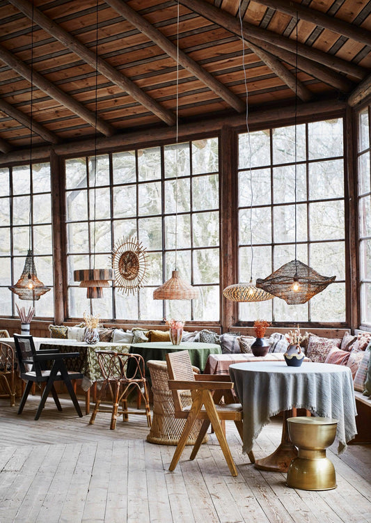 The Swirl Brass Pendant - M - Flo & Joe