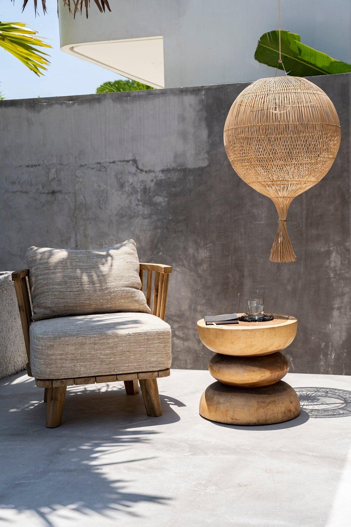 Wonton pendant / floor light natural flo & joe
