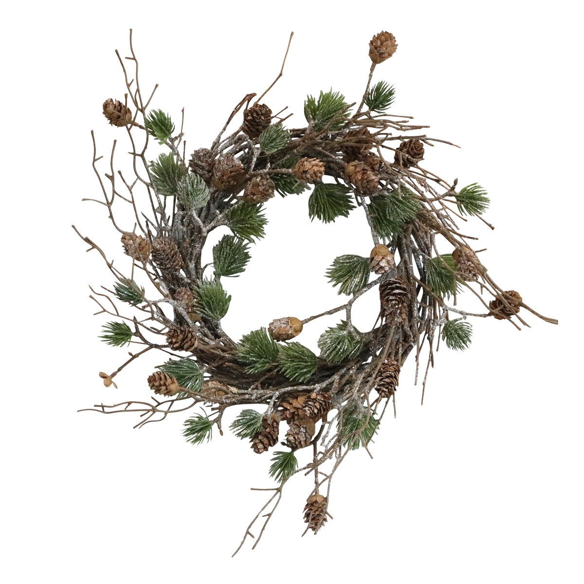 Cedar wreath with cones flo & joe