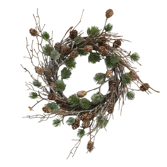 Cedar Wreath with Cones - Flo & Joe