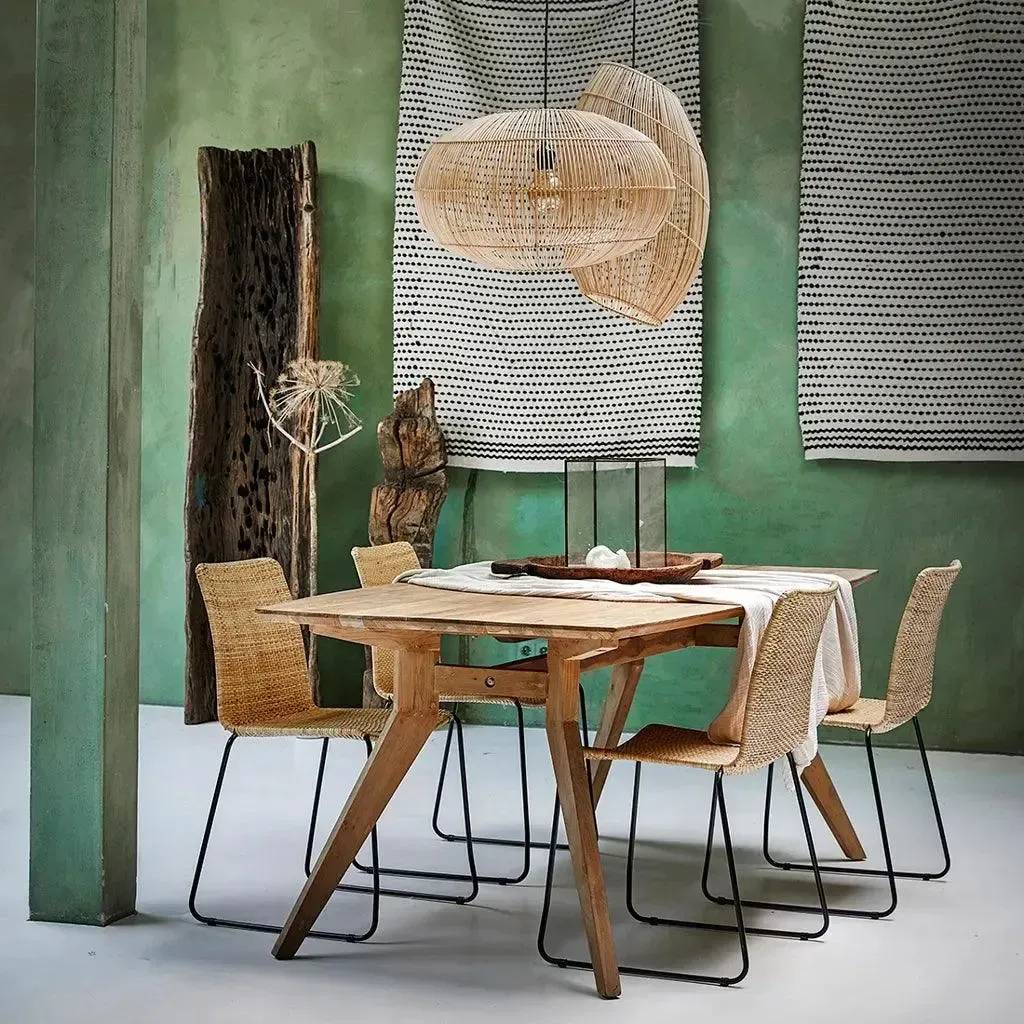 The rattan luna pendant light natural large rattan shades flo & joe