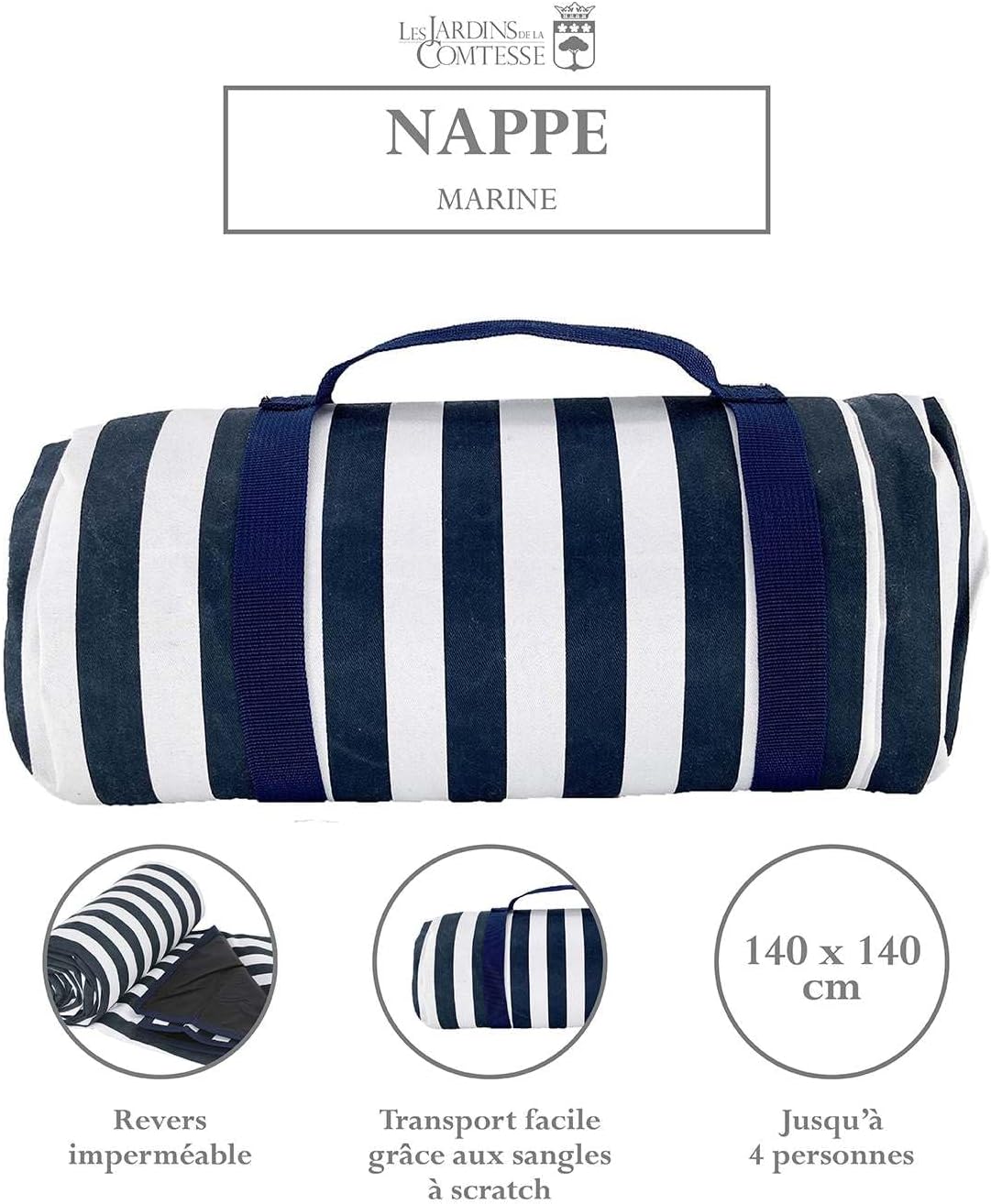 Les jardins des la comtesse picnic blanket