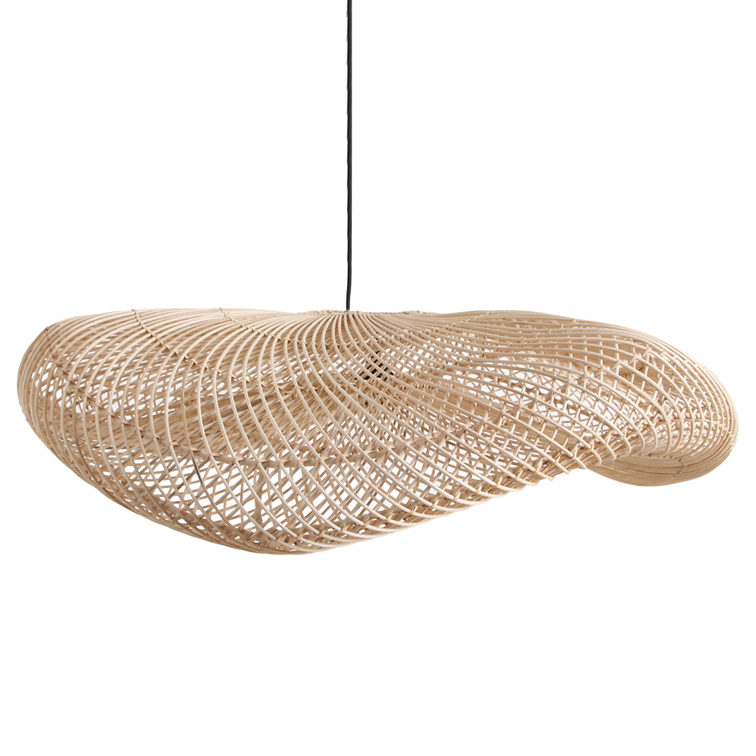 The wave pendant natural 90cm flo & joe
