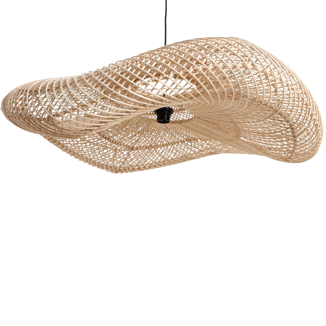 The wave pendant natural 90cm flo & joe