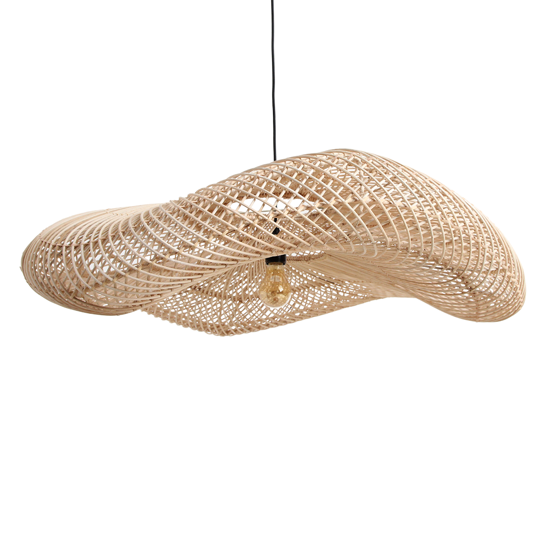 The Wave Pendant - Natural - 90cm - Flo & Joe