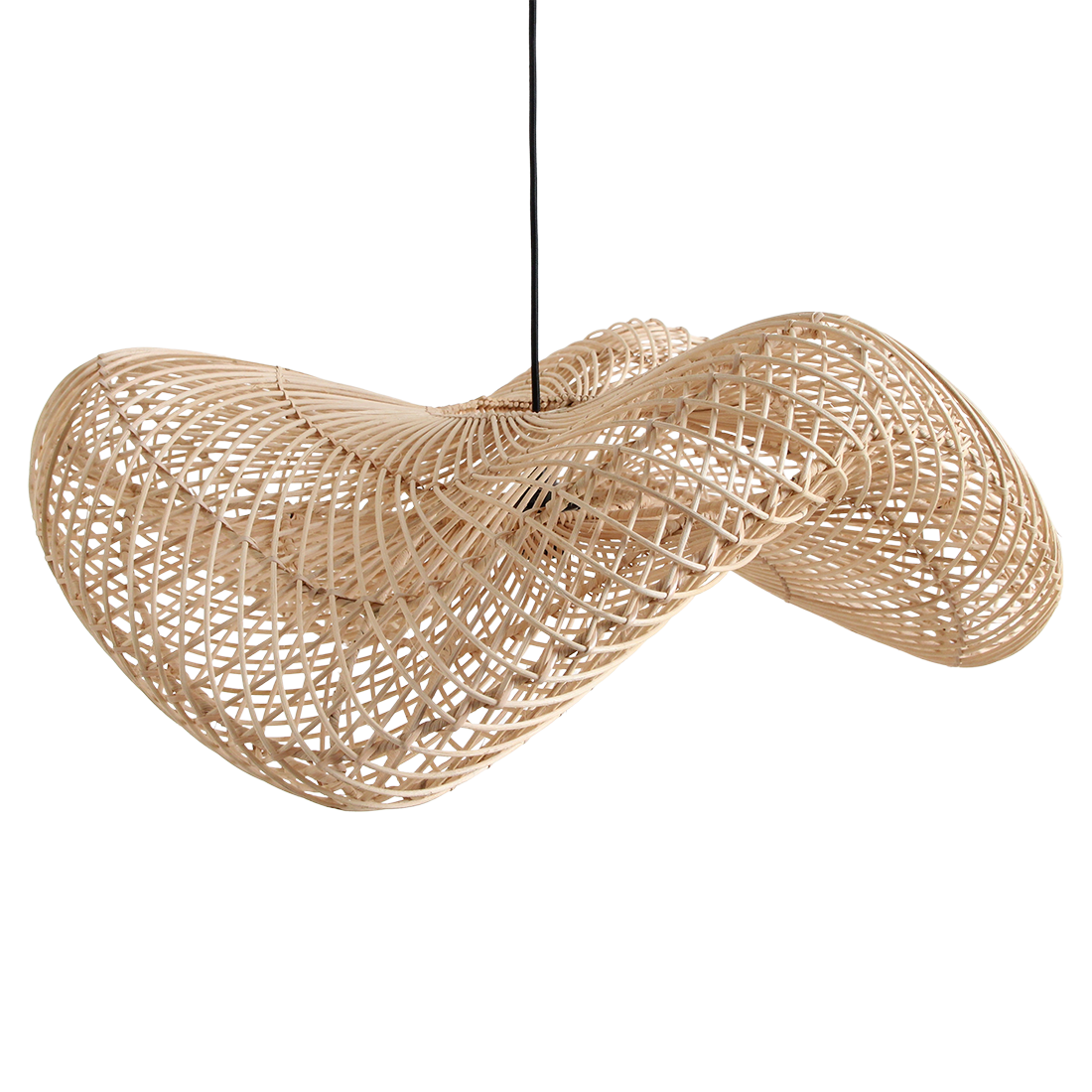 The wave pendant natural 71cm flo & joe