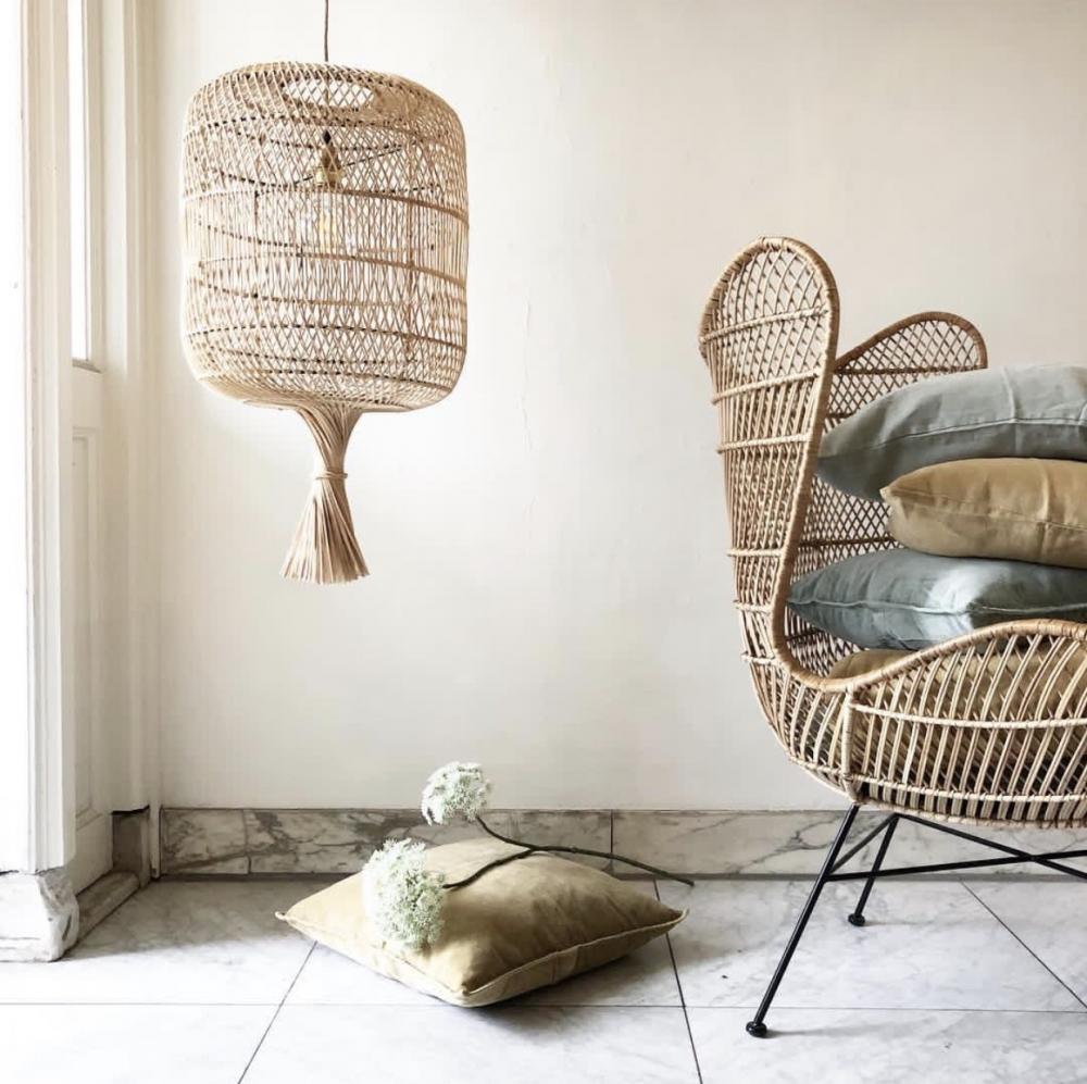 Dumpling pendant / floor light natural 70cm flo & joe