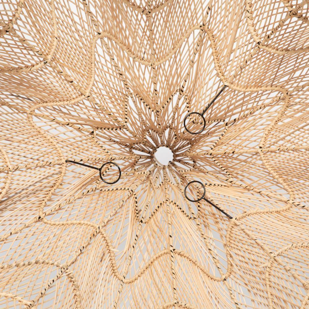 The whipped pendant natural rattan extra large chandelier 110cm flo & joe