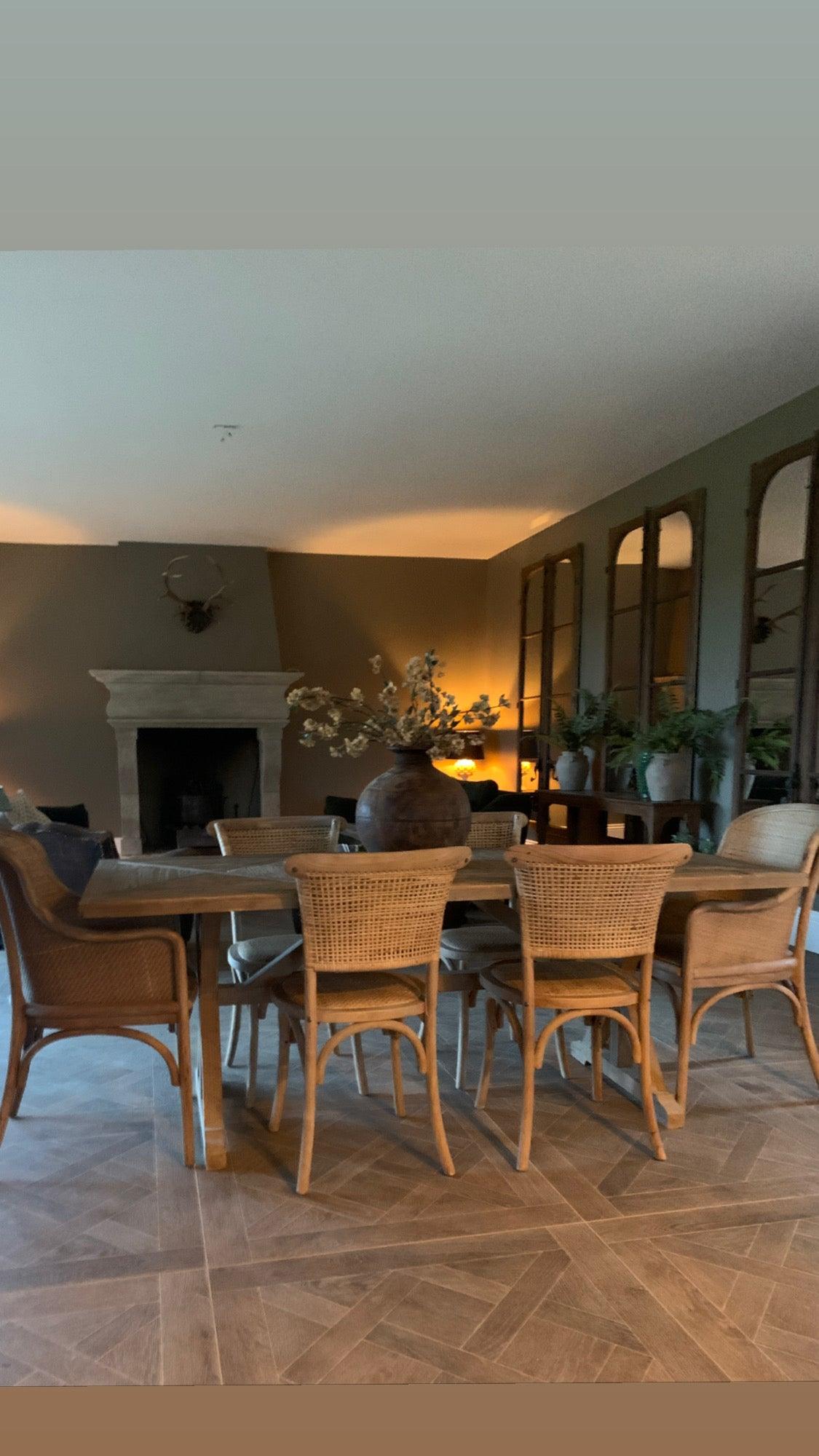 French Wicker Carver Chair - Flo & Joe