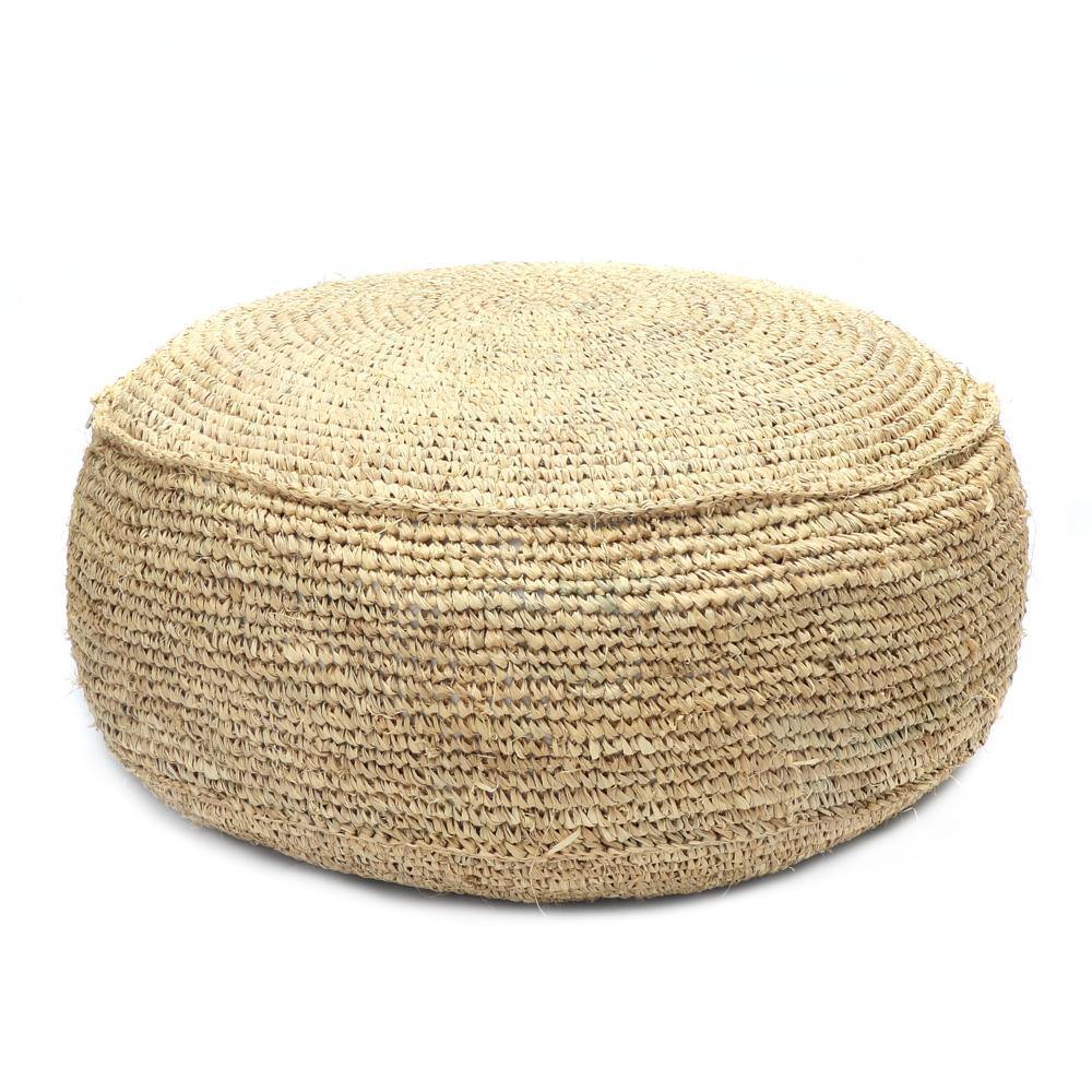 Natural raffia pouffe flo & joe