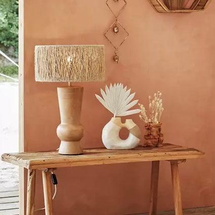 Terracotta & jute lamp flo & joe