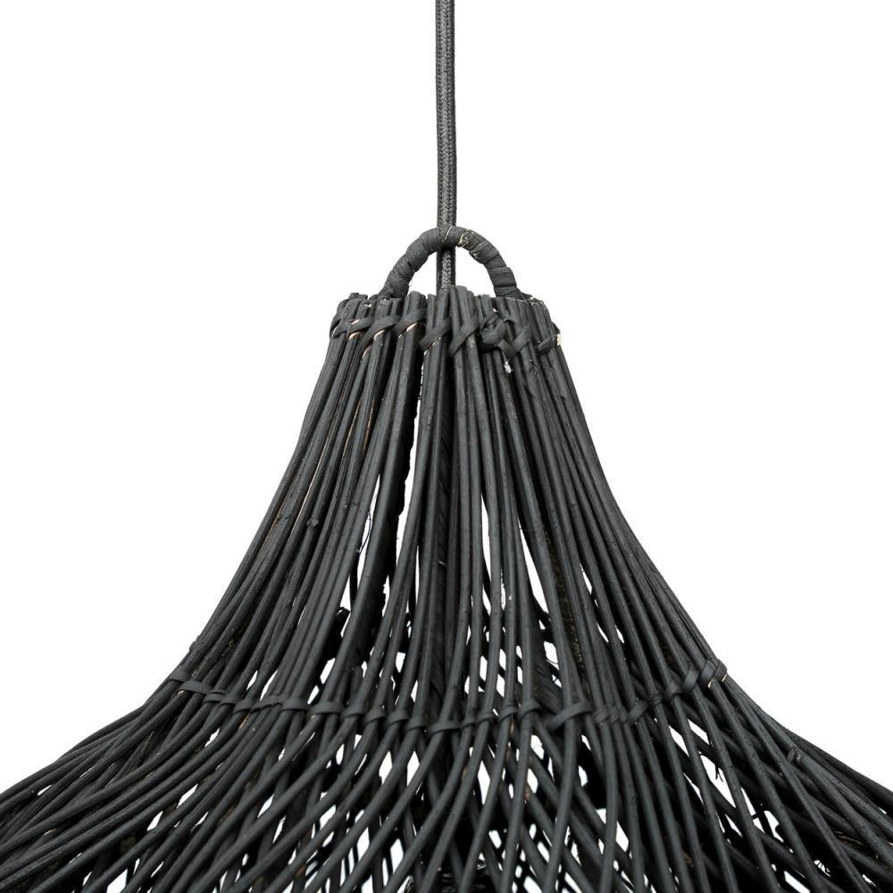 The whipped pendant black 110cm flo & joe