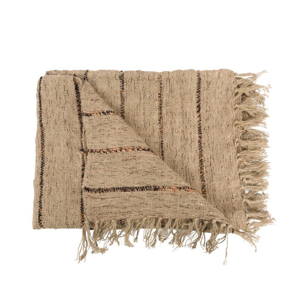 The s'il vous plaid beige black luxurious throw flo & joe