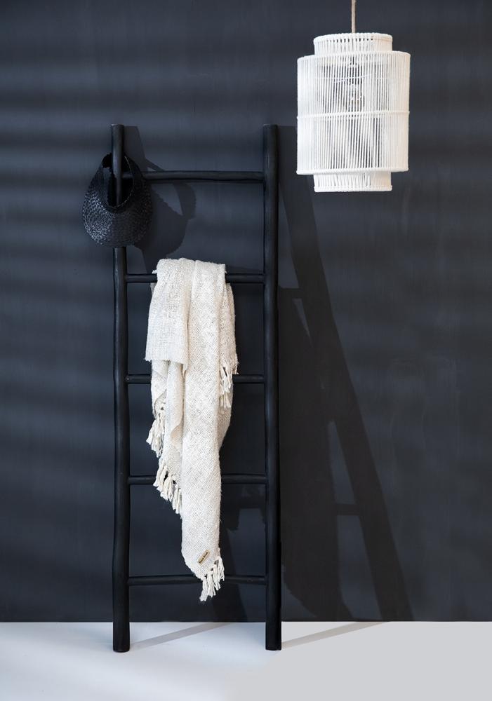 Tulum teak root ladder black flo & joe