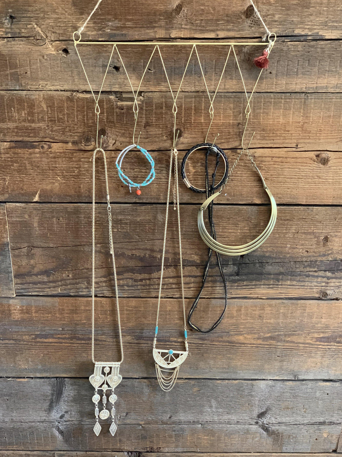 Antiqued iron hanger flo & joe