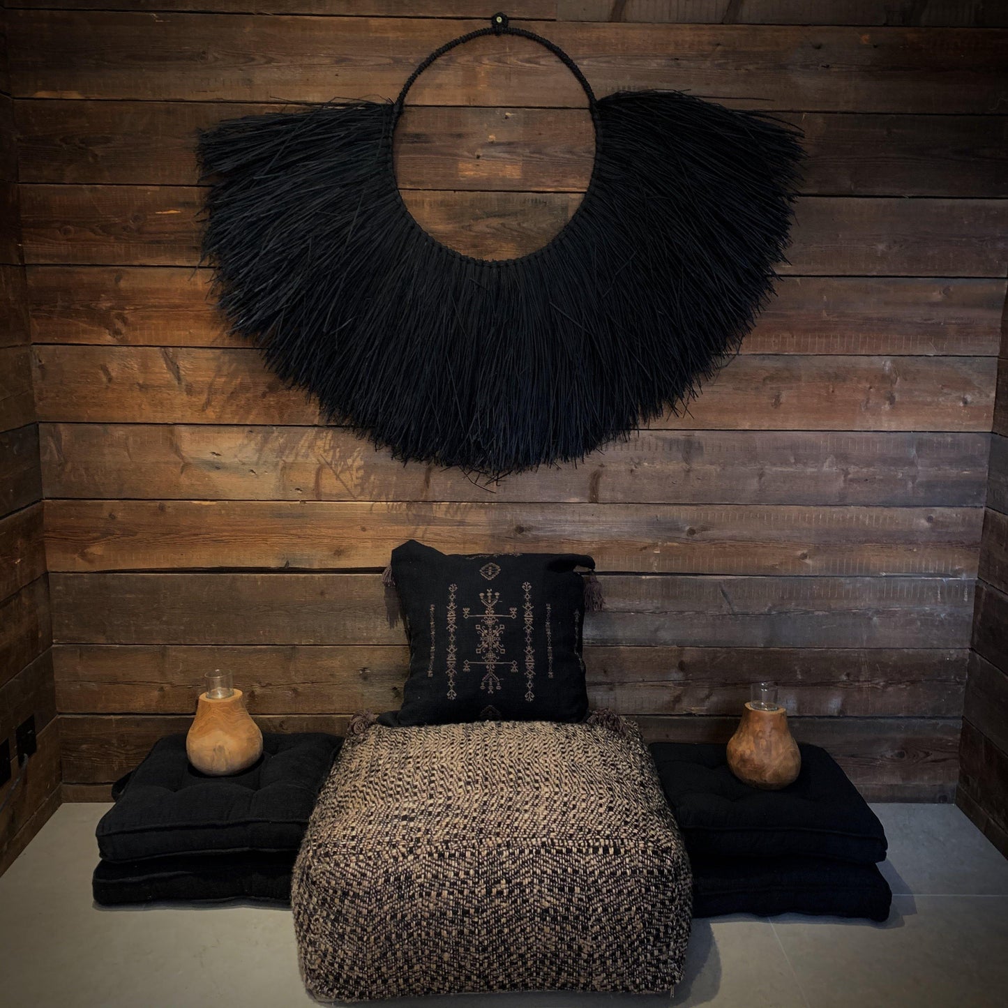 Black & Copper Pouffe - Flo & Joe