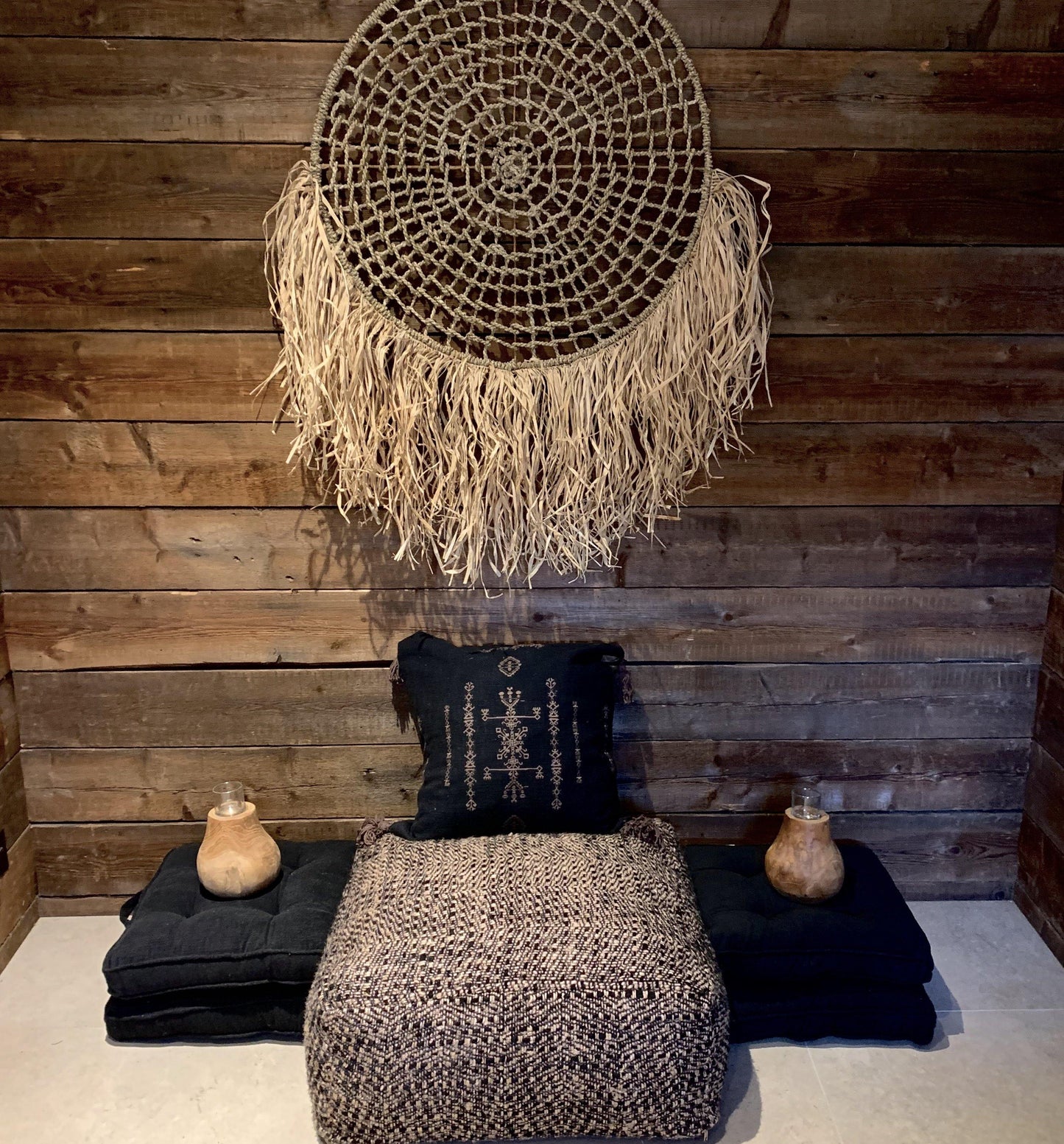 Black & Copper Pouffe - Flo & Joe