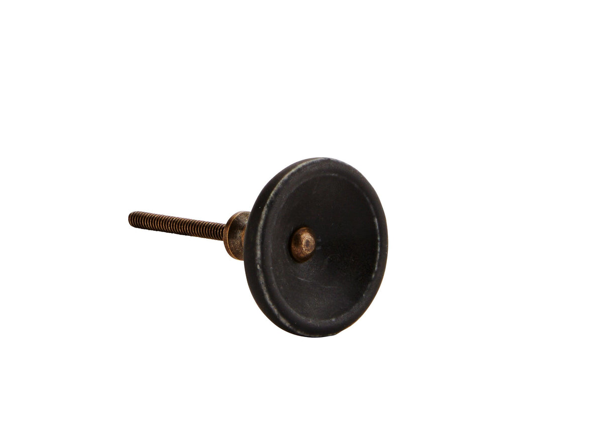 Black stone door knob flo & joe