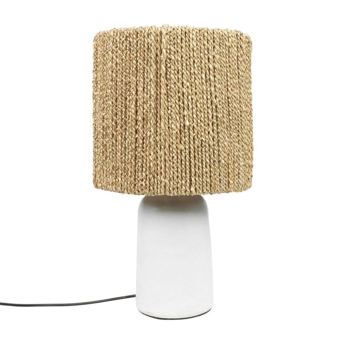 Boho Grass Lamp with White Base - Flo & Joe