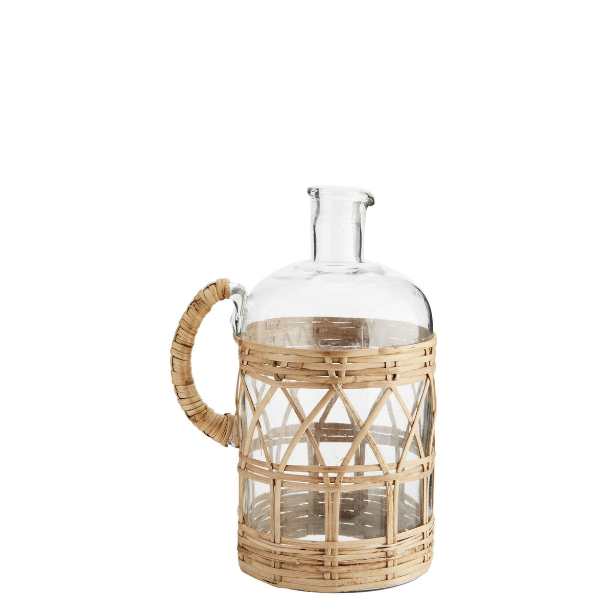 Cane glass pitcher jug flo & joe