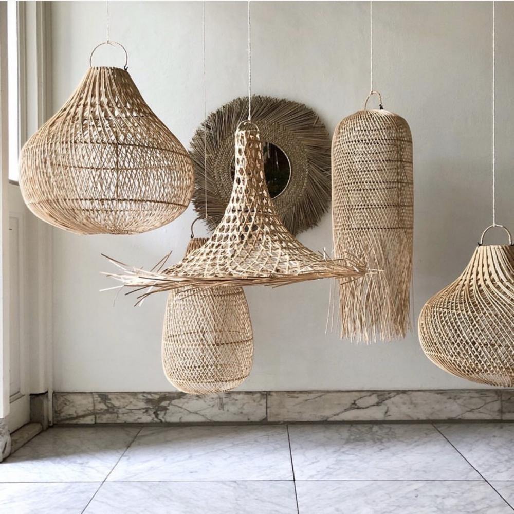 Ceiling light fitting single jute flo & joe