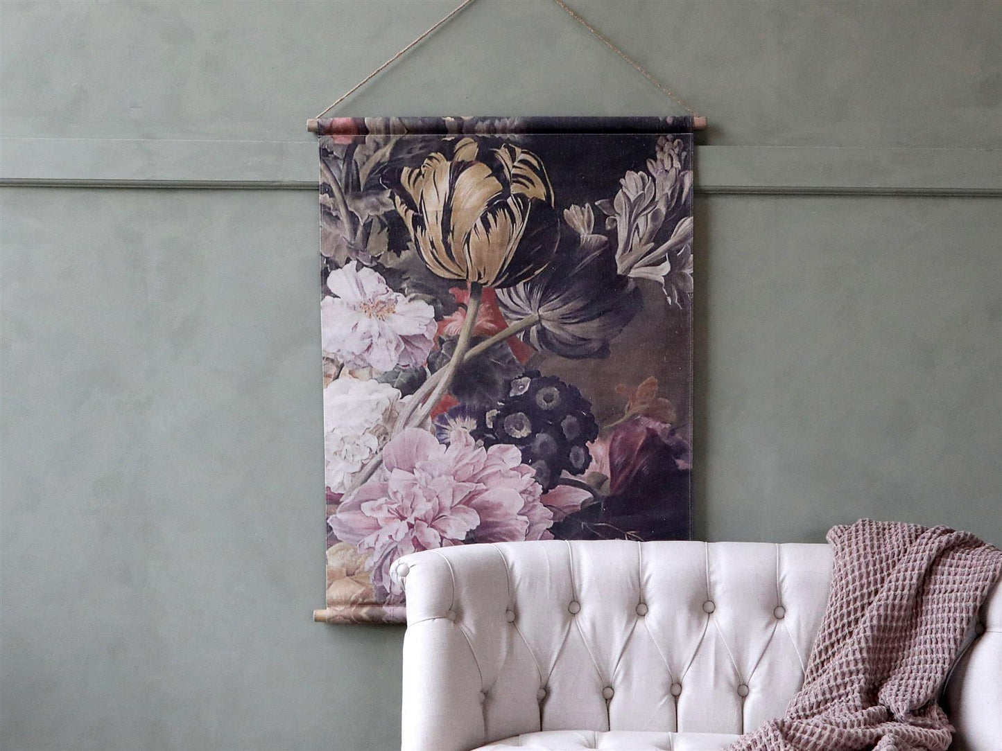 Dark Floral Mural Wall Hanging - Flo & Joe