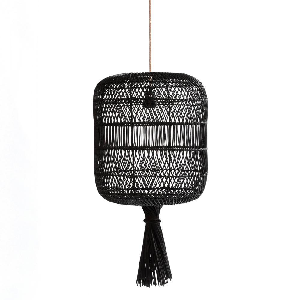 Dumpling Pendant / Floor Light - Black - 70cm - Flo & Joe