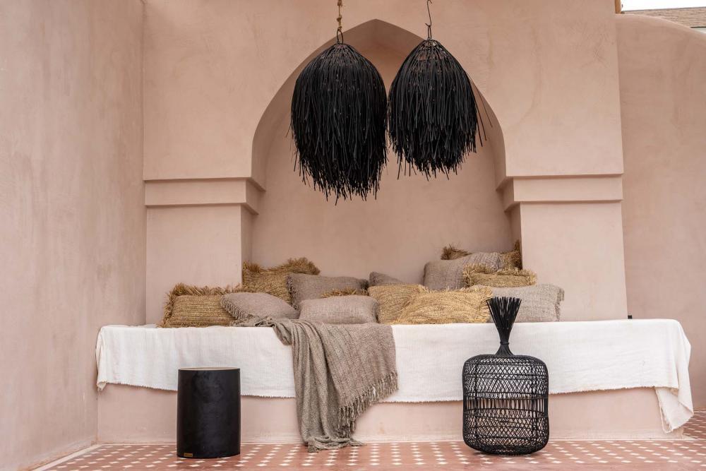 Dumpling Pendant / Floor Light - Black - 70cm - Flo & Joe